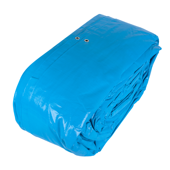 Lona reforzada, 12 x 17 metros, azul