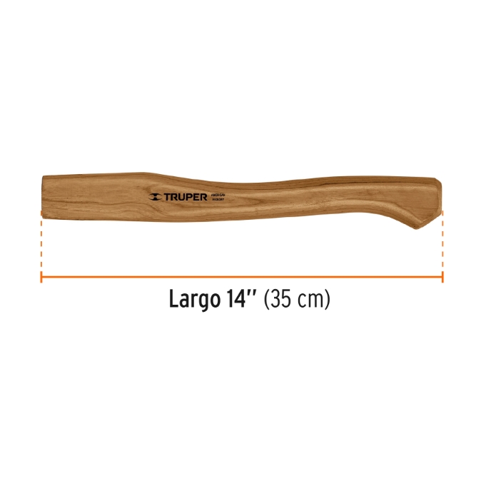 Mango hickory 14' para hacha Europea 600 g, Truper
