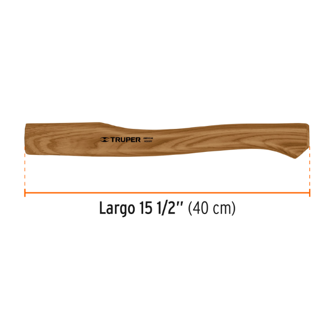 Mango hickory 15' para hacha Europea 800 g, Truper
