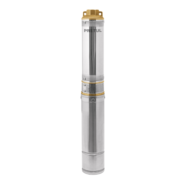 Bomba sumergible, tipo bala, 3/4 HP, agua limpia, Pretul