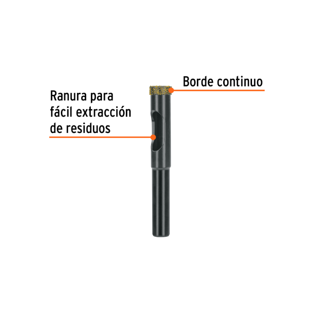 Broca diamantada 10mm (3/8'), TRUPER