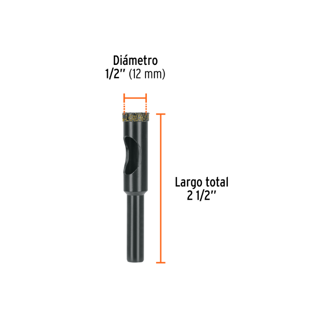 Broca diamantada 10mm (3/8'), TRUPER