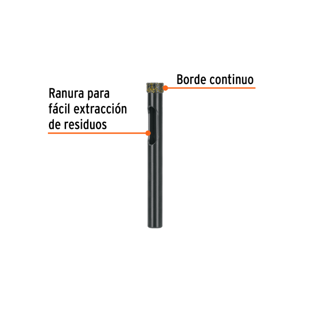 Broca diamantada 8mm (5/16'), TRUPER