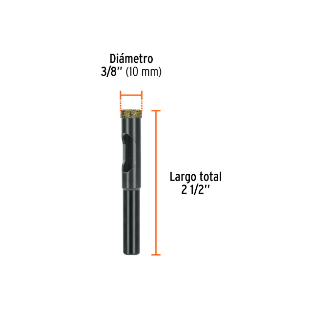Broca diamantada 8mm (5/16'), TRUPER