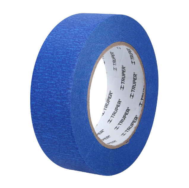 Cinta Masking tape azul de 1-1/2" x 50 m para pintor, Truper