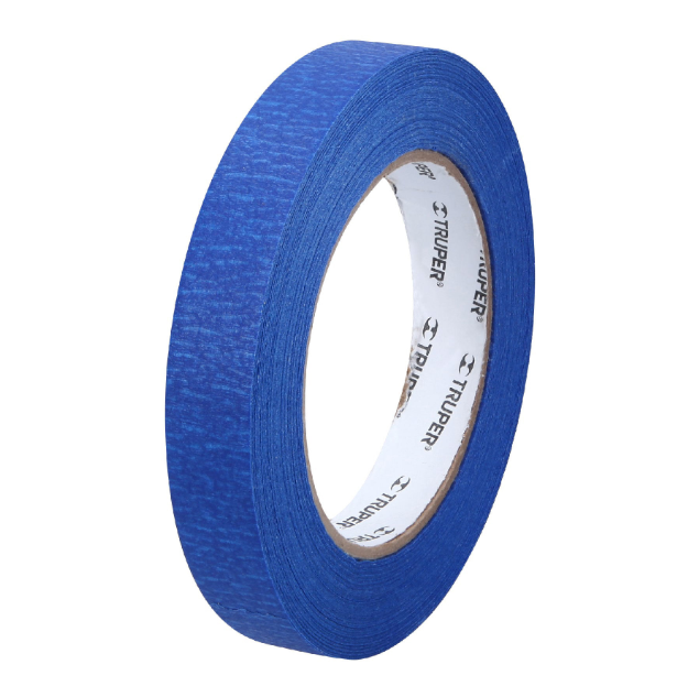Cinta Masking tape azul de 3/4" x 50 m para pintor, Truper