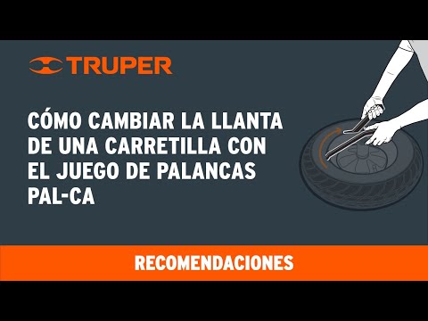 Palanca para cambio de llanta de carretilla