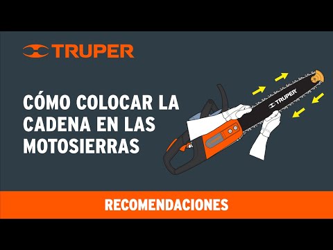 Motosierra a gasolina, motor 33 cc, barra 14"