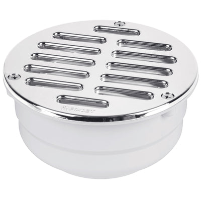 Coladera universal ABS 5", rejilla con 3 tornillos