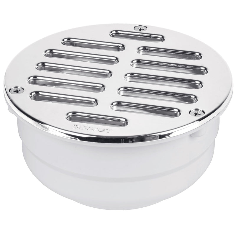 Coladera universal ABS 5", rejilla con 3 tornillos