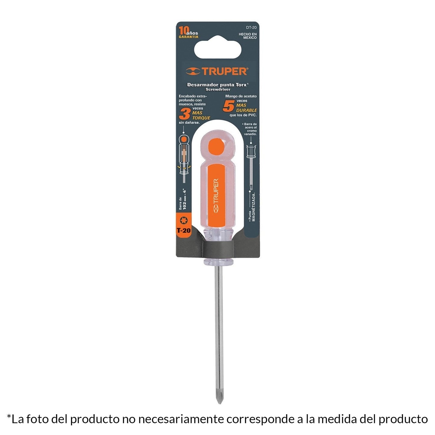 Desarmador punta Torx T 15 mango de acetato