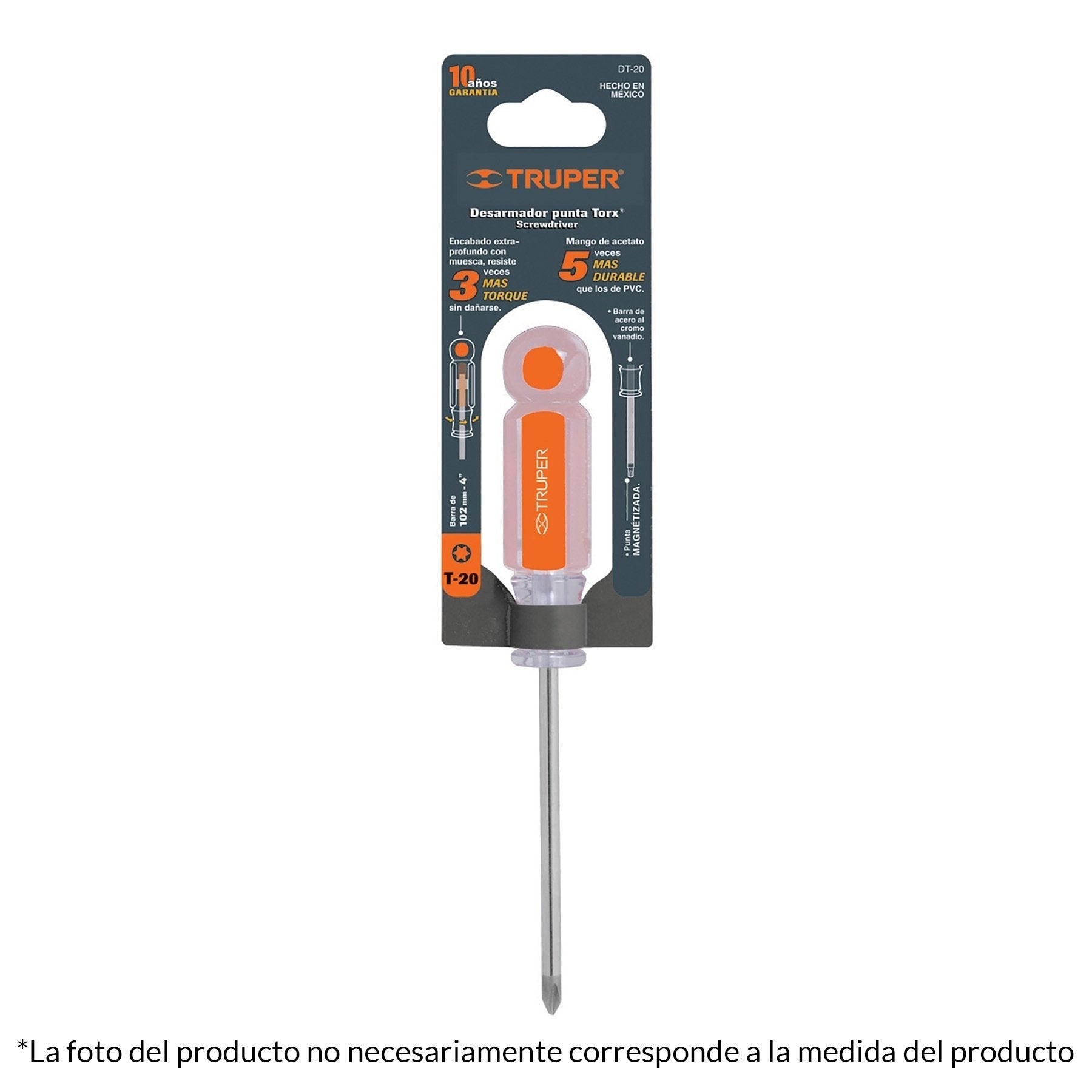 Desarmador punta Torx T 15 mango de acetato