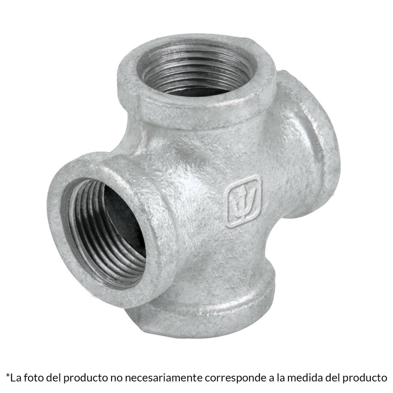 Cruz de acero galvanizado 3/4", FOSET