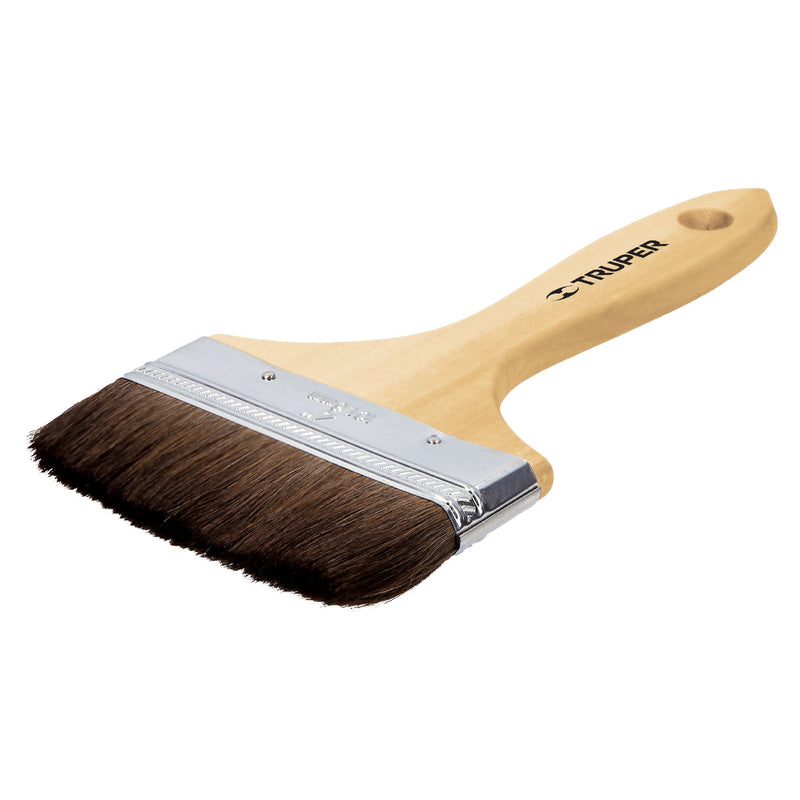 Brocha pelo de camello, mango de madera, 4"