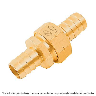 Conectores macho y hembra 5/8", de latón