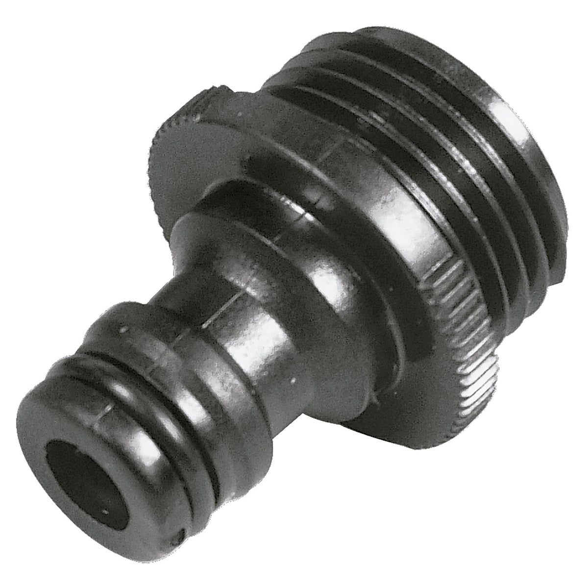 Conector rápido, macho, para accesorios de riego