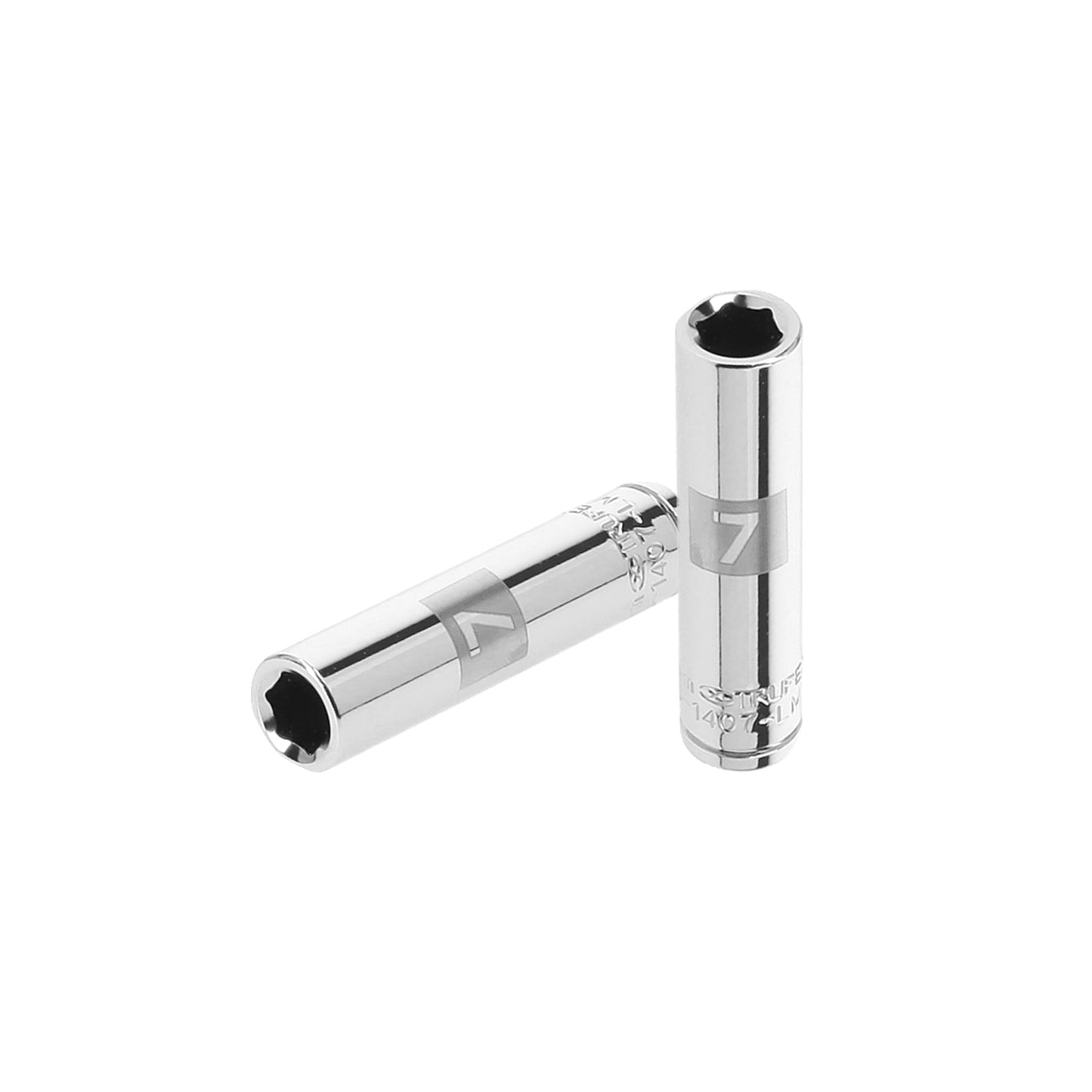 Dado de 6 puntas, largo, cuadro 1/4" de 7mm