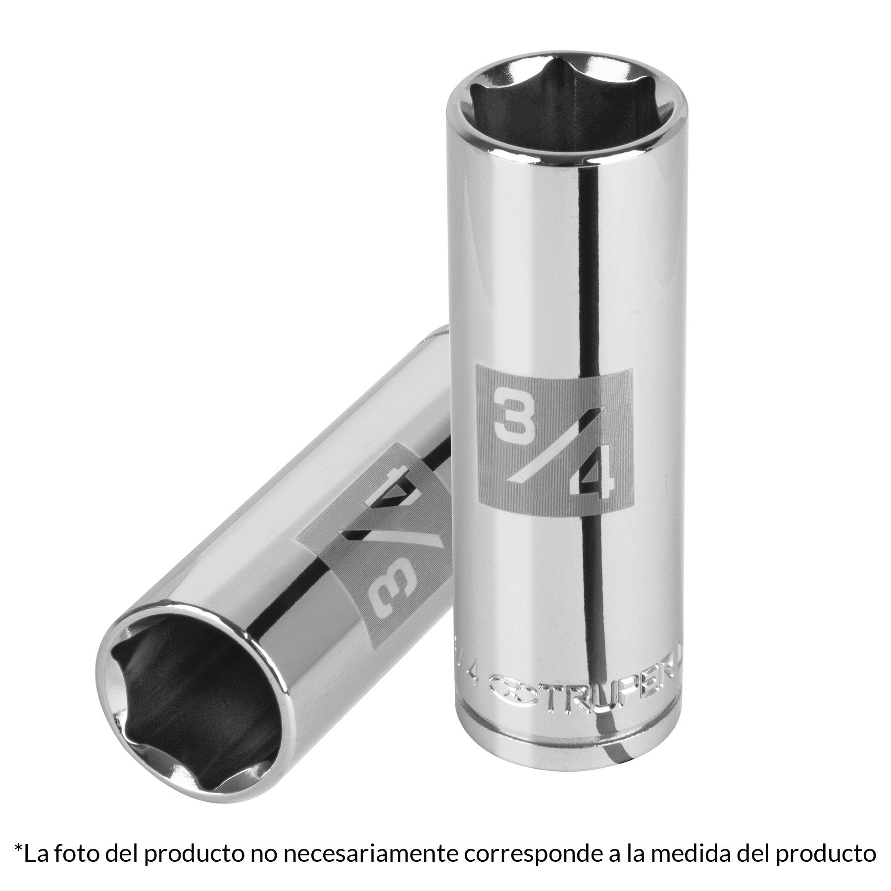 Dado de 6 puntas, largo, cuadro 1/2" de 9/16"