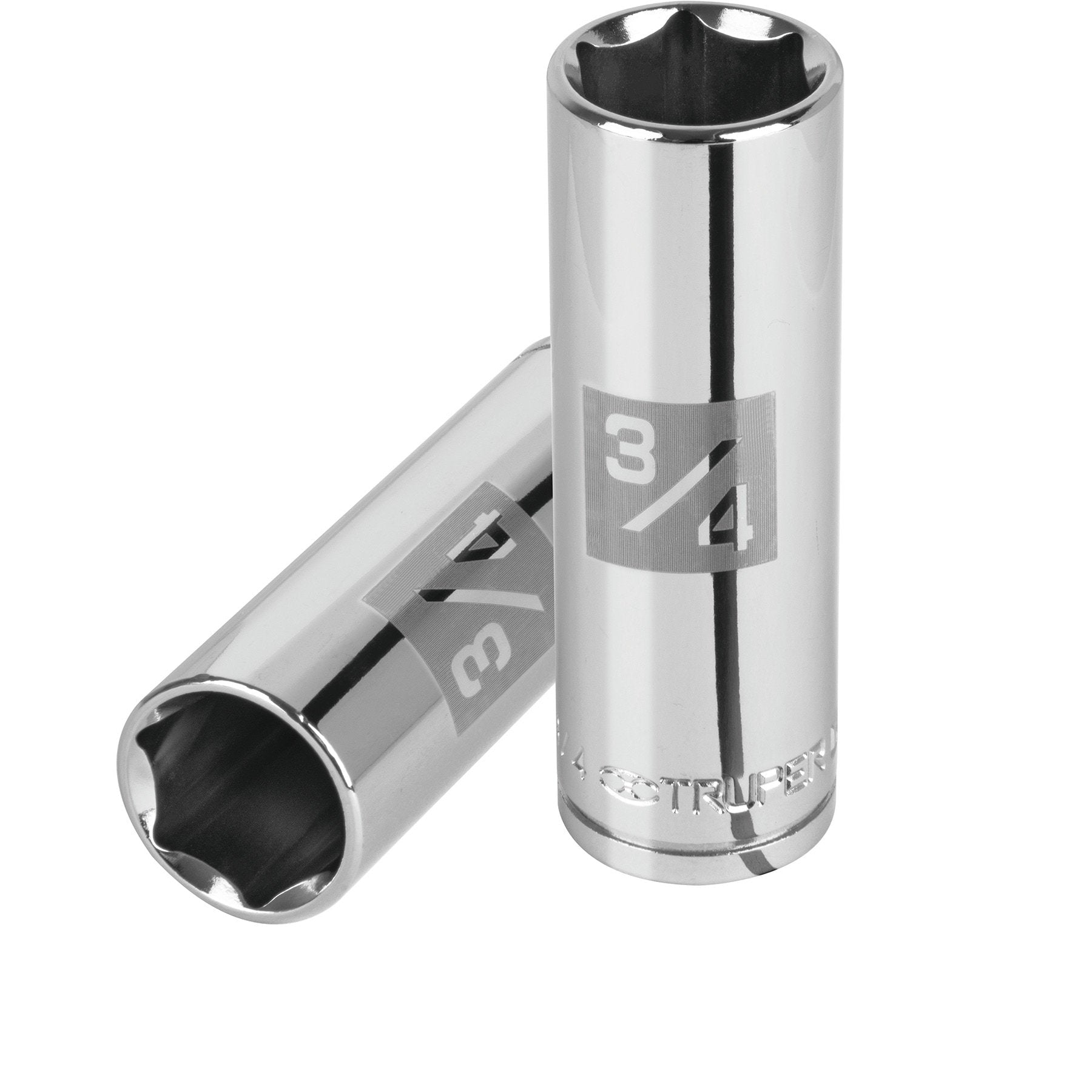 Dado de 6 puntas, largo, cuadro 1/2" de 3/4"