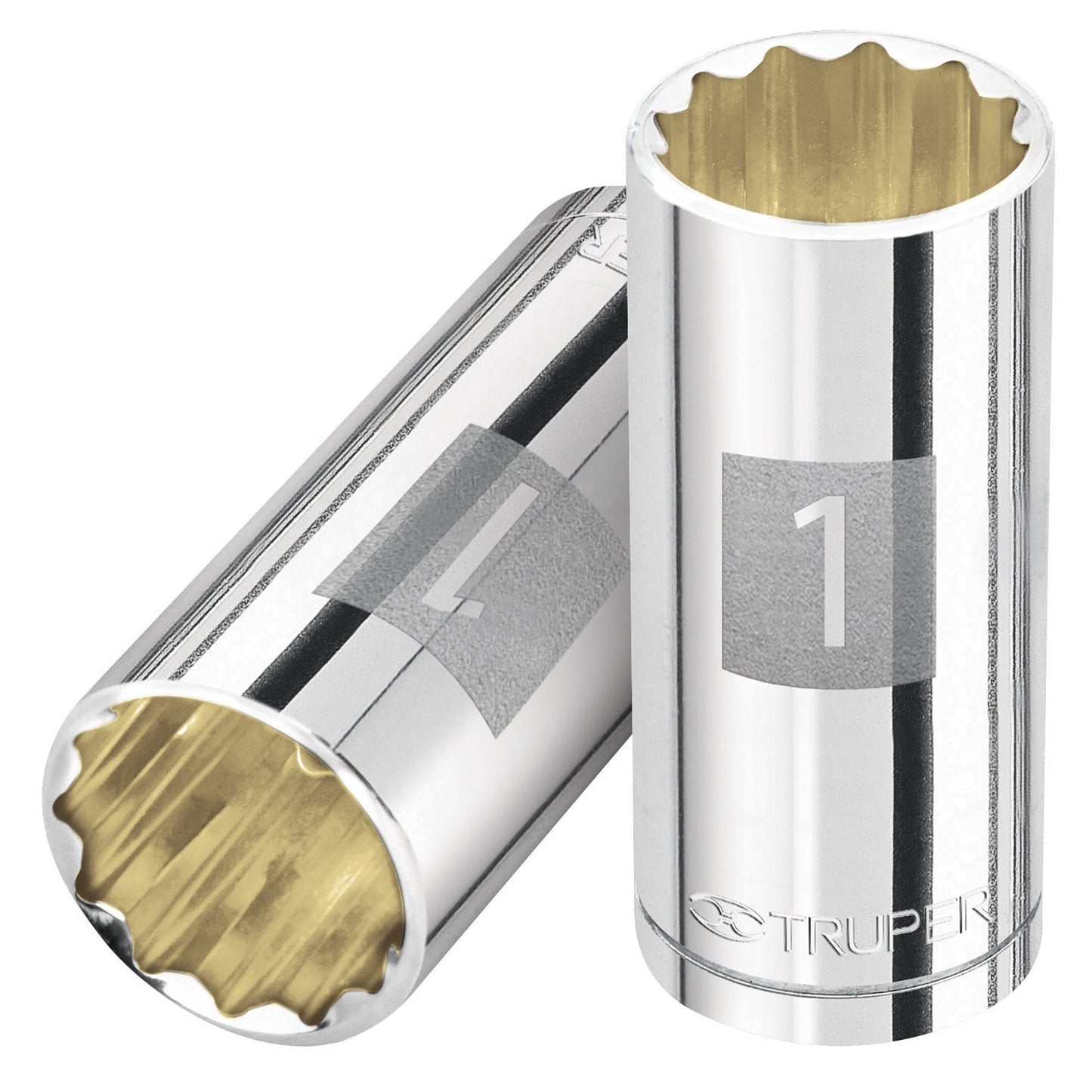 Dado de 6 puntas, largo, cuadro 1/2" de 1"