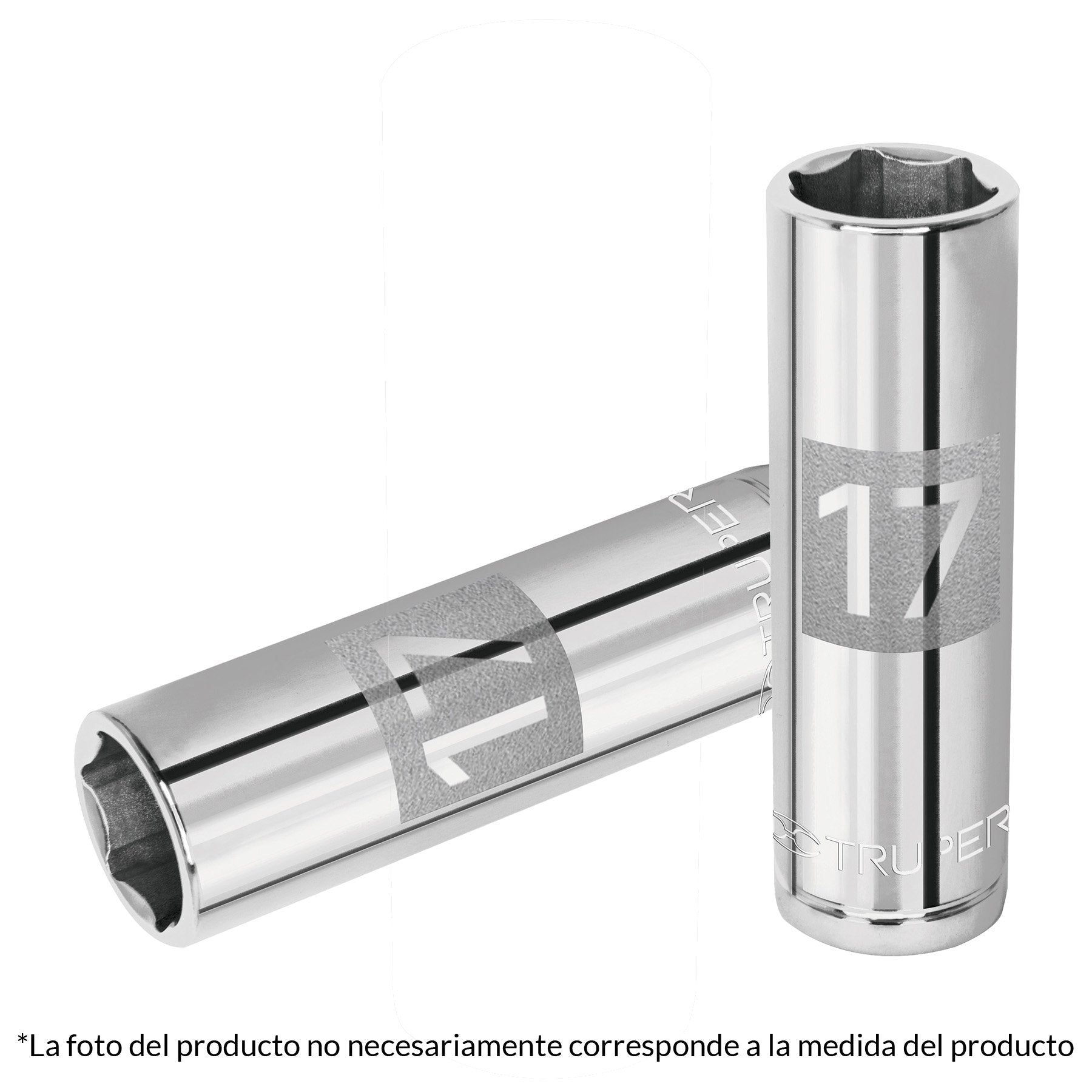Dado de 6 puntas, cuadro 1/2" de 15mm..
