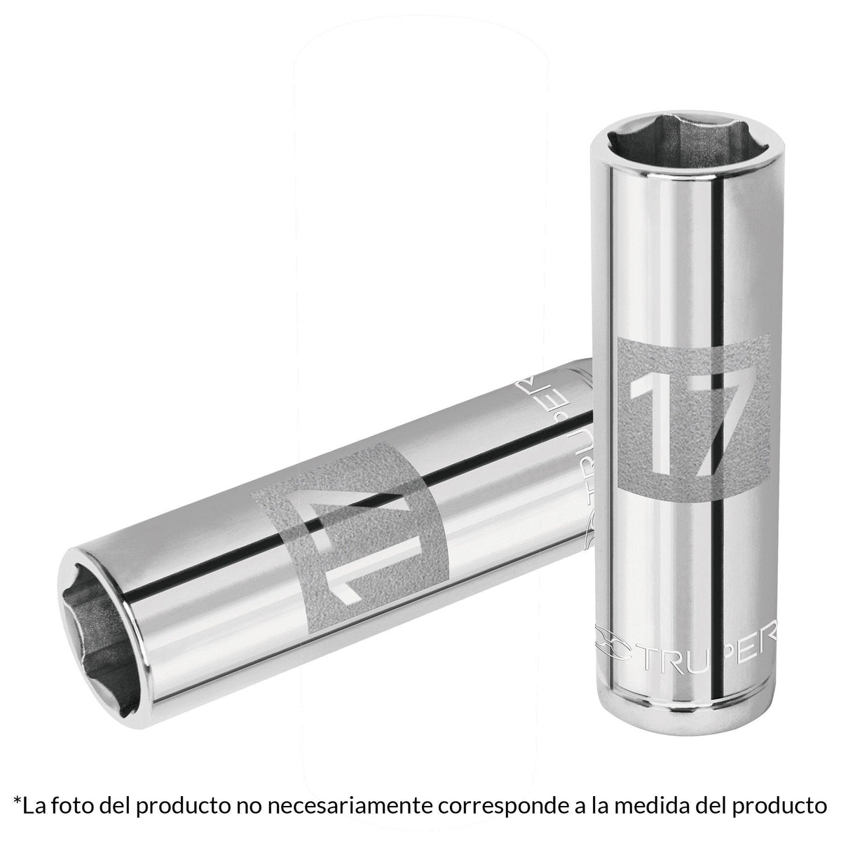 Dado de 6 puntas, cuadro 1/2" de 17mm..