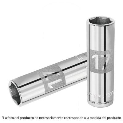 Dado de 6 puntas, cuadro 1/2" de 17mm..