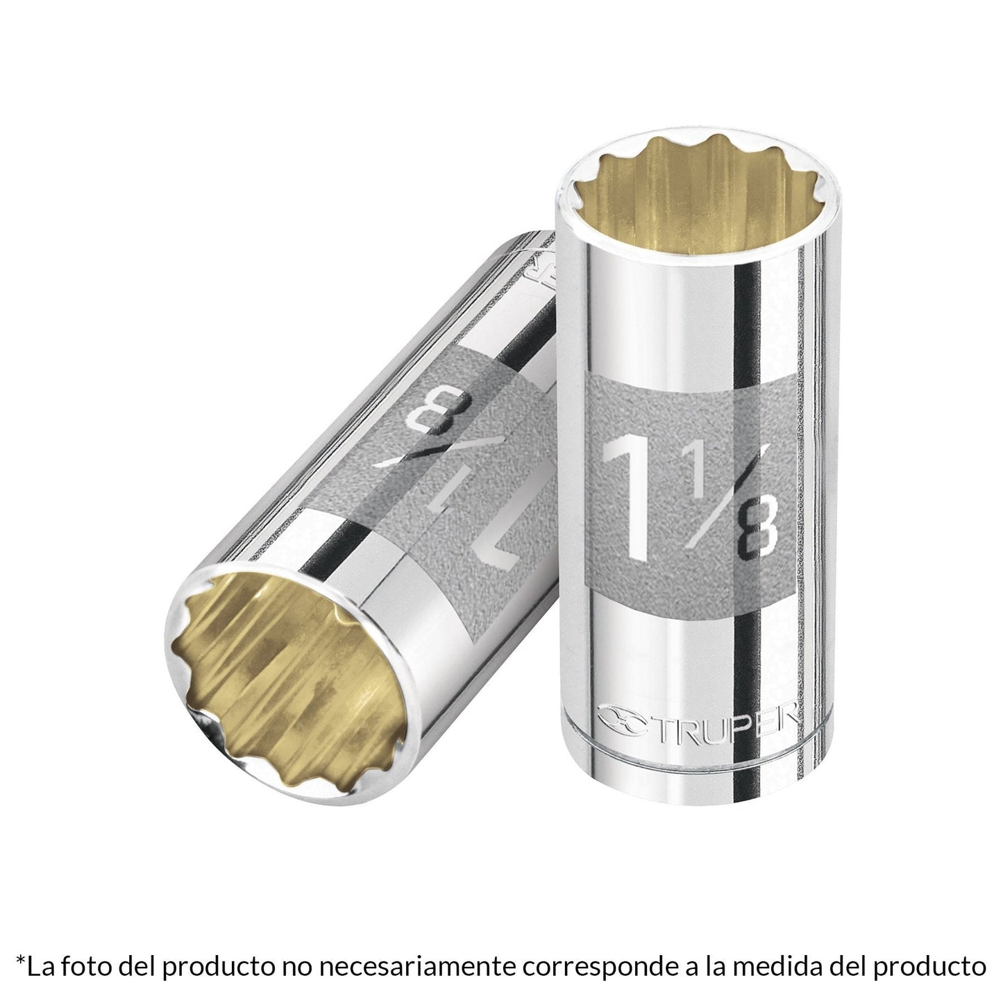 Dado de 12 puntas, largo, cuadro 1/2" de 1-1/16"