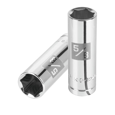 Dado de 6 puntas largo para bujía cuadro 1/2" standard 5/8"