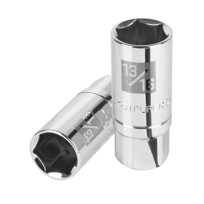 Dado de 6 puntas largas de 13/16" para bujías, cuadro 1/2"