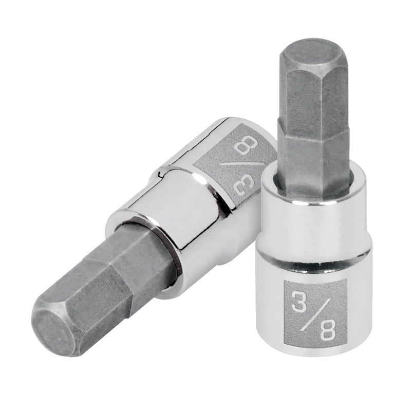 Dados de punta hexagonal, cuadro 3/8" de 3/8"