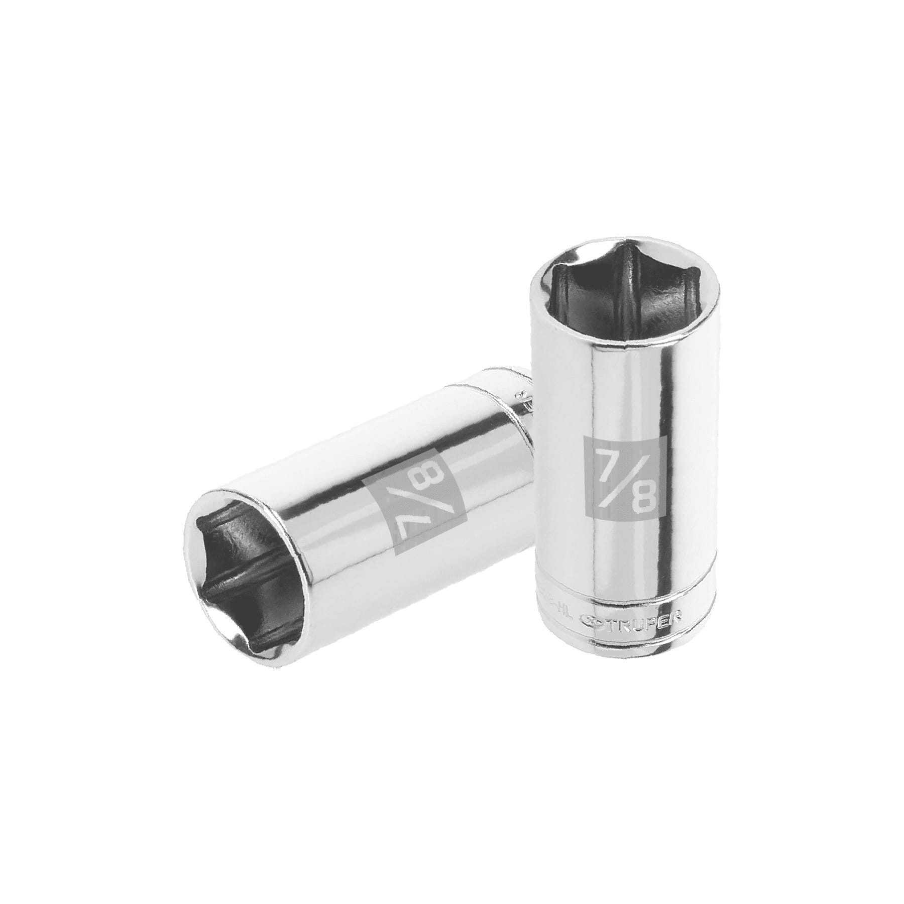 Dado de 6 puntas, largo, cuadro 3/8" de 7/8"