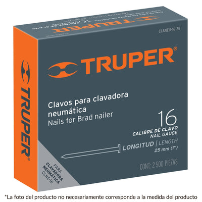 Clavos p/clavadora neumática CLNEU-2-1/2x, 45mm, 2500 pzas