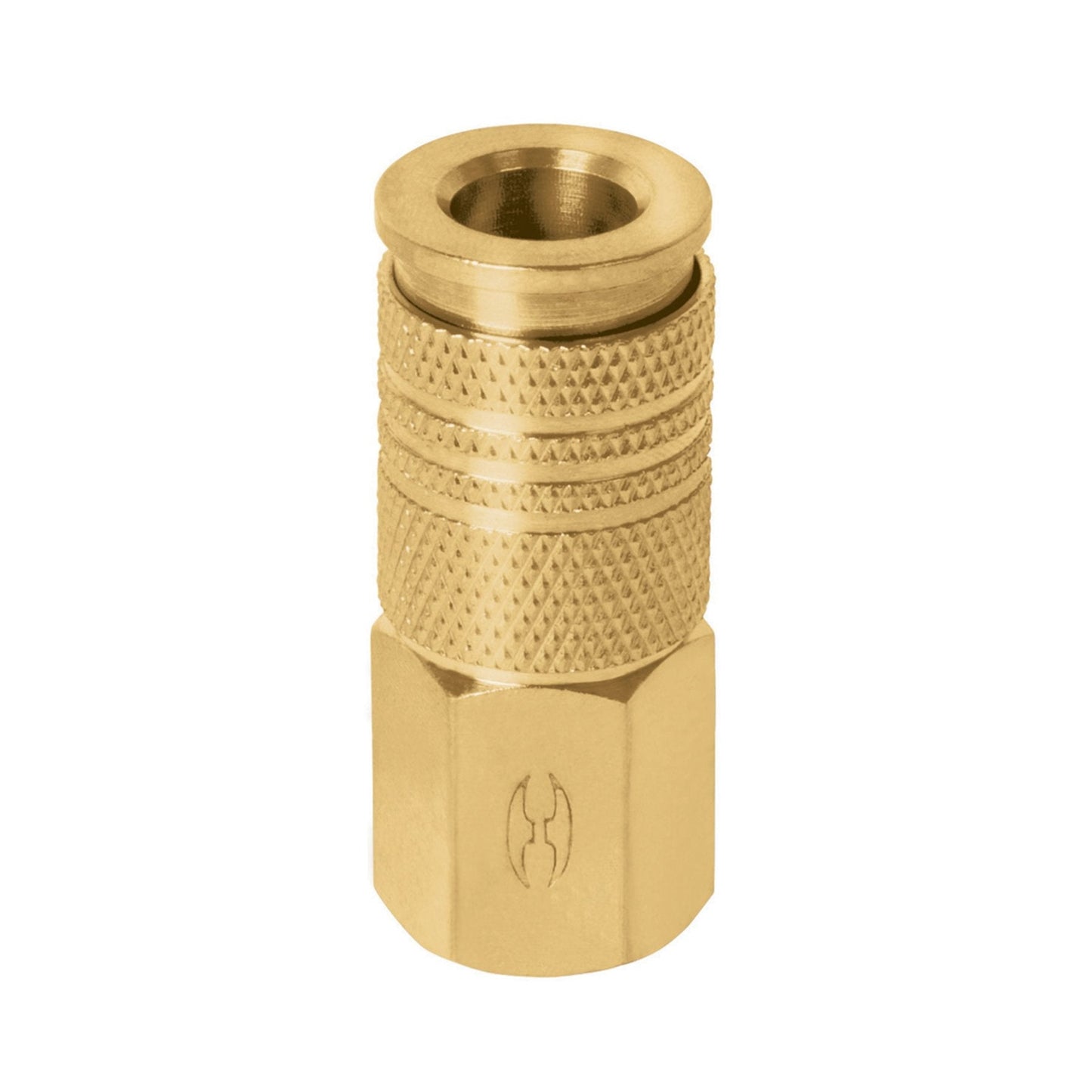 Cople rápido de latón, cuerda 1/4 npt