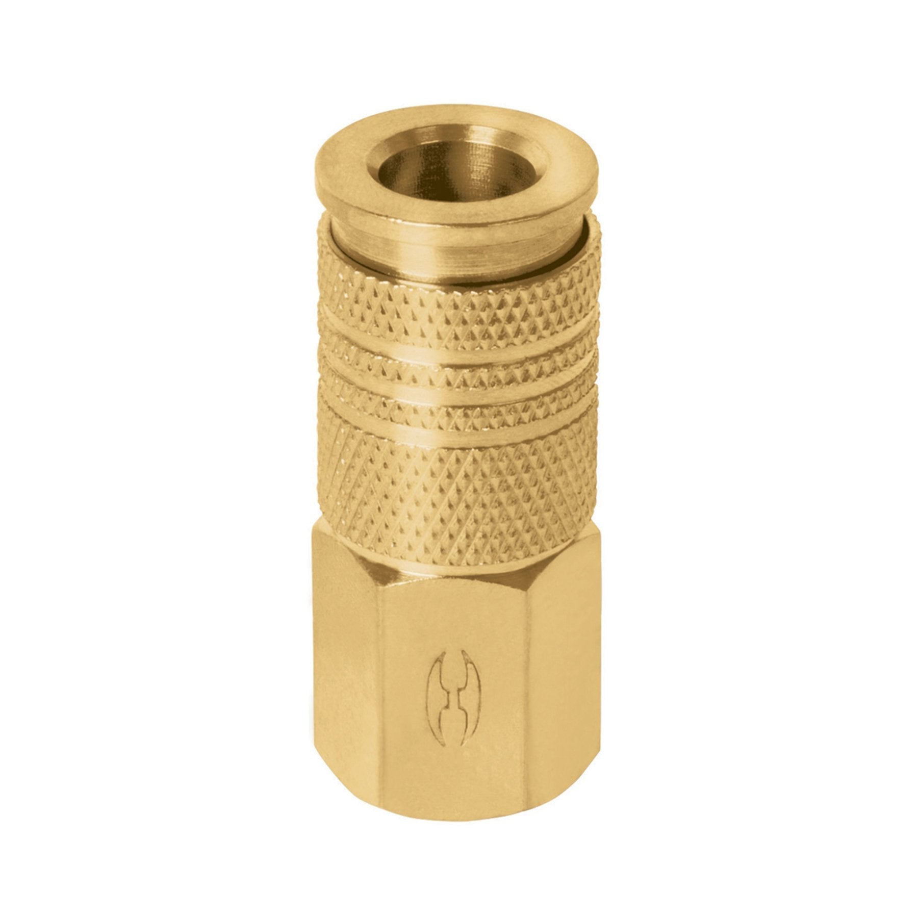 Cople rápido de latón, cuerda 1/4 npt