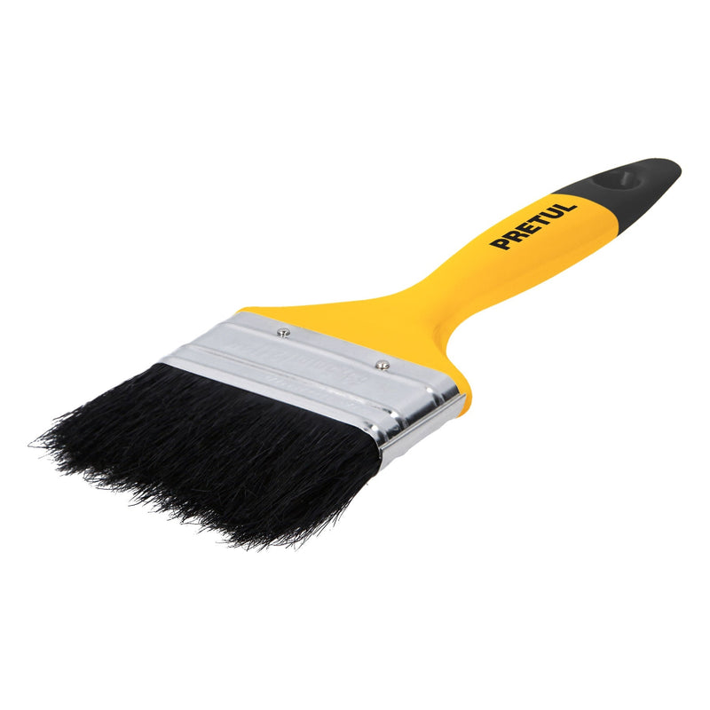 Brocha uso general de 2-1/2" con mango de plástico, PRETUL
