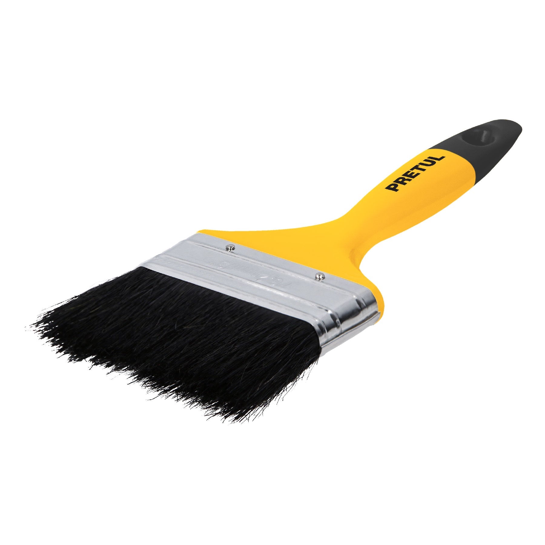 Brocha, mango de plástico, 3", Pretul