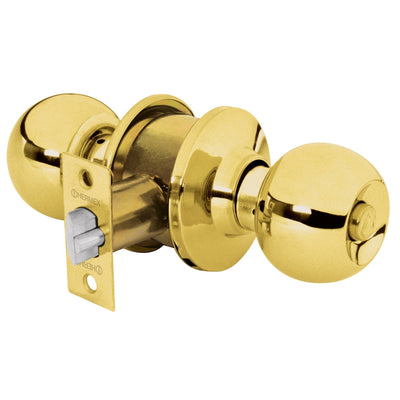 Cerradura pomo, LB, baño, cilíndrica, Hermex Basic