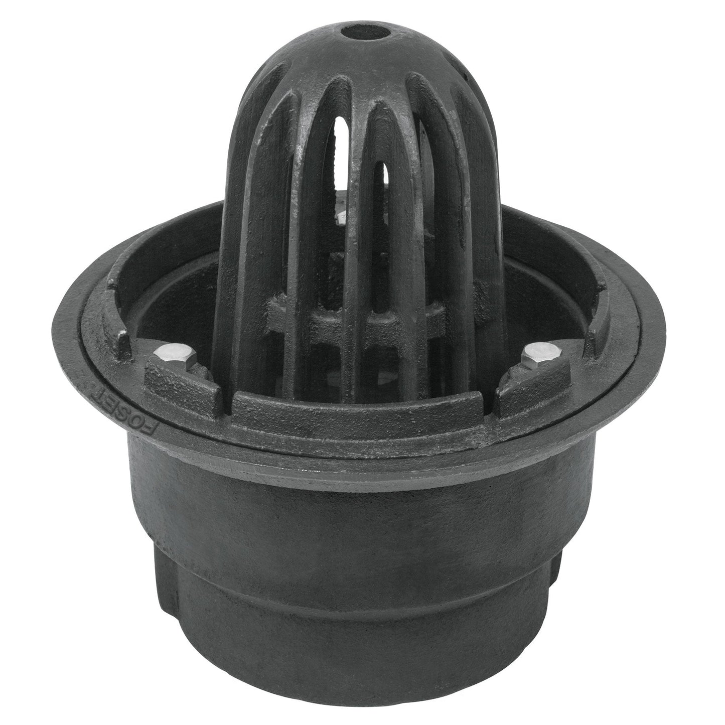 Coladera para azotea con cúpula y conexión a tubo de 4"