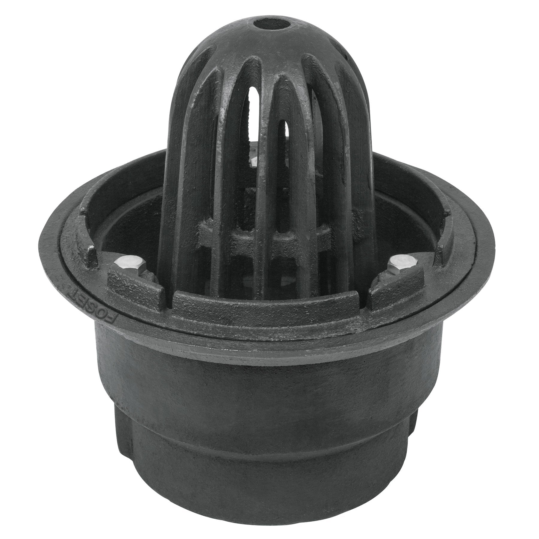 Coladera para azotea con cúpula y conexión a tubo de 4"