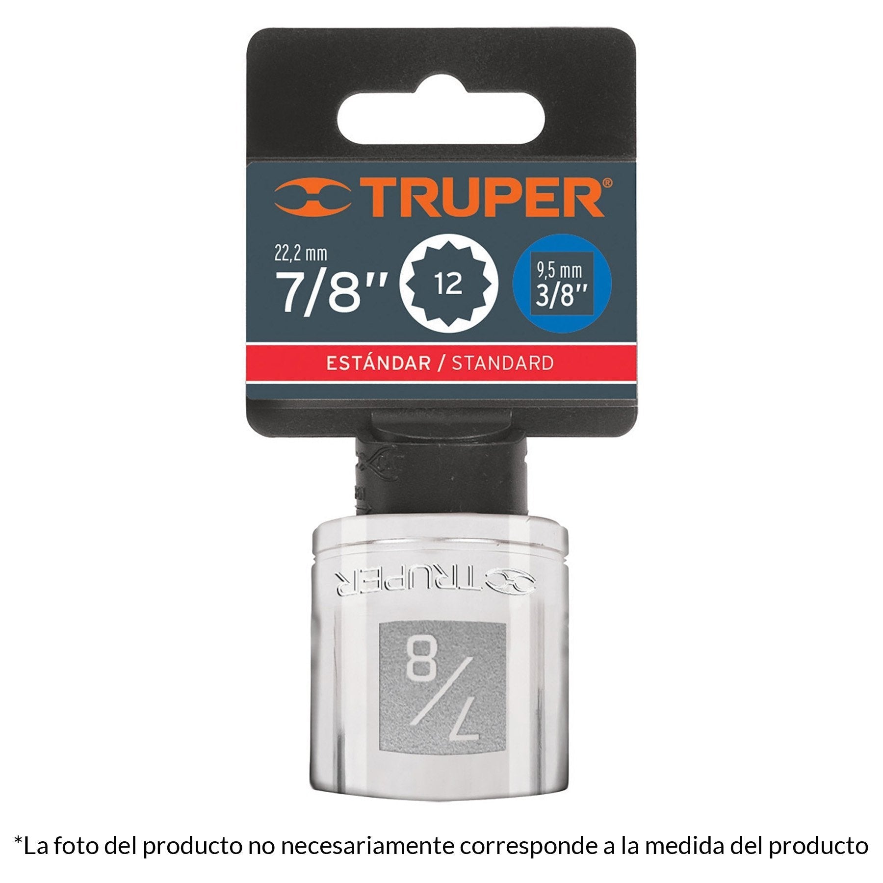 Dado de 12 puntas, cuadro 3/8" de 14mm