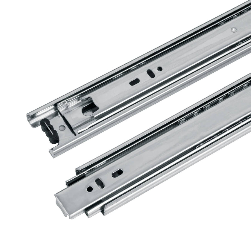 Corredera de extensión total 45mm, para cajón, 30cm, 2 pzas