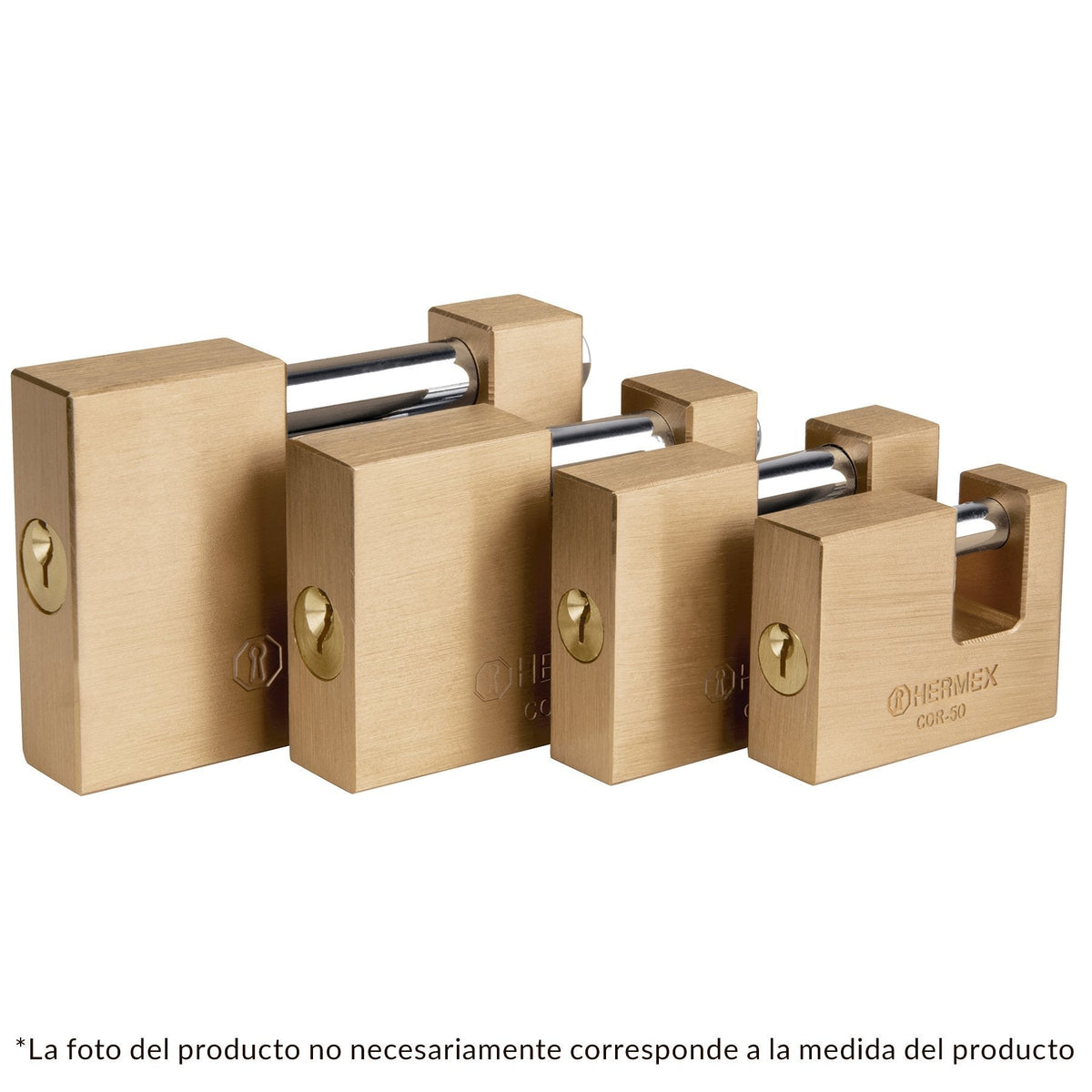 Candado antipalanca, 88mm, cuerpo de latón llave tradicional