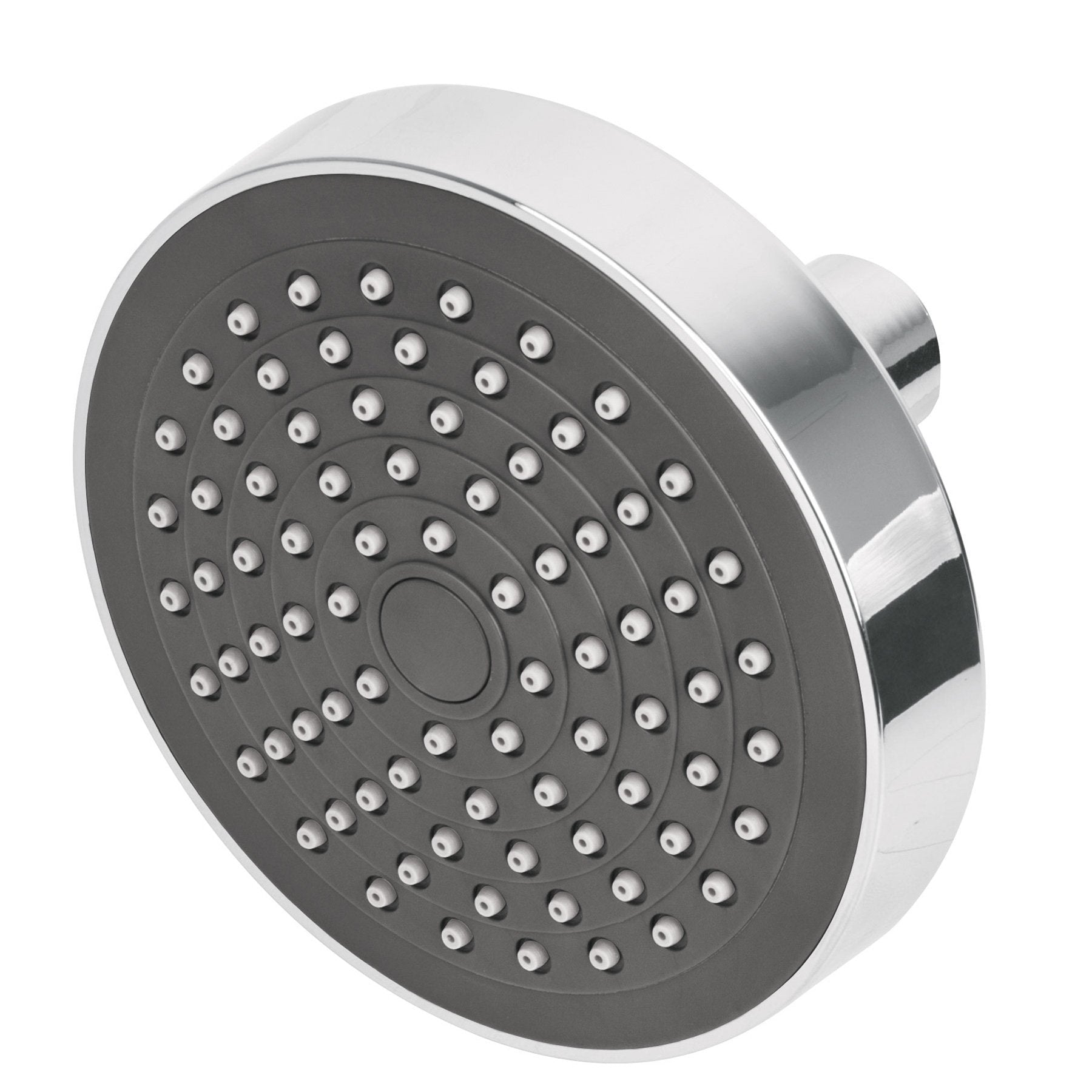 Regadera redonda, ABS, 4-1/4", sin brazo, Basic