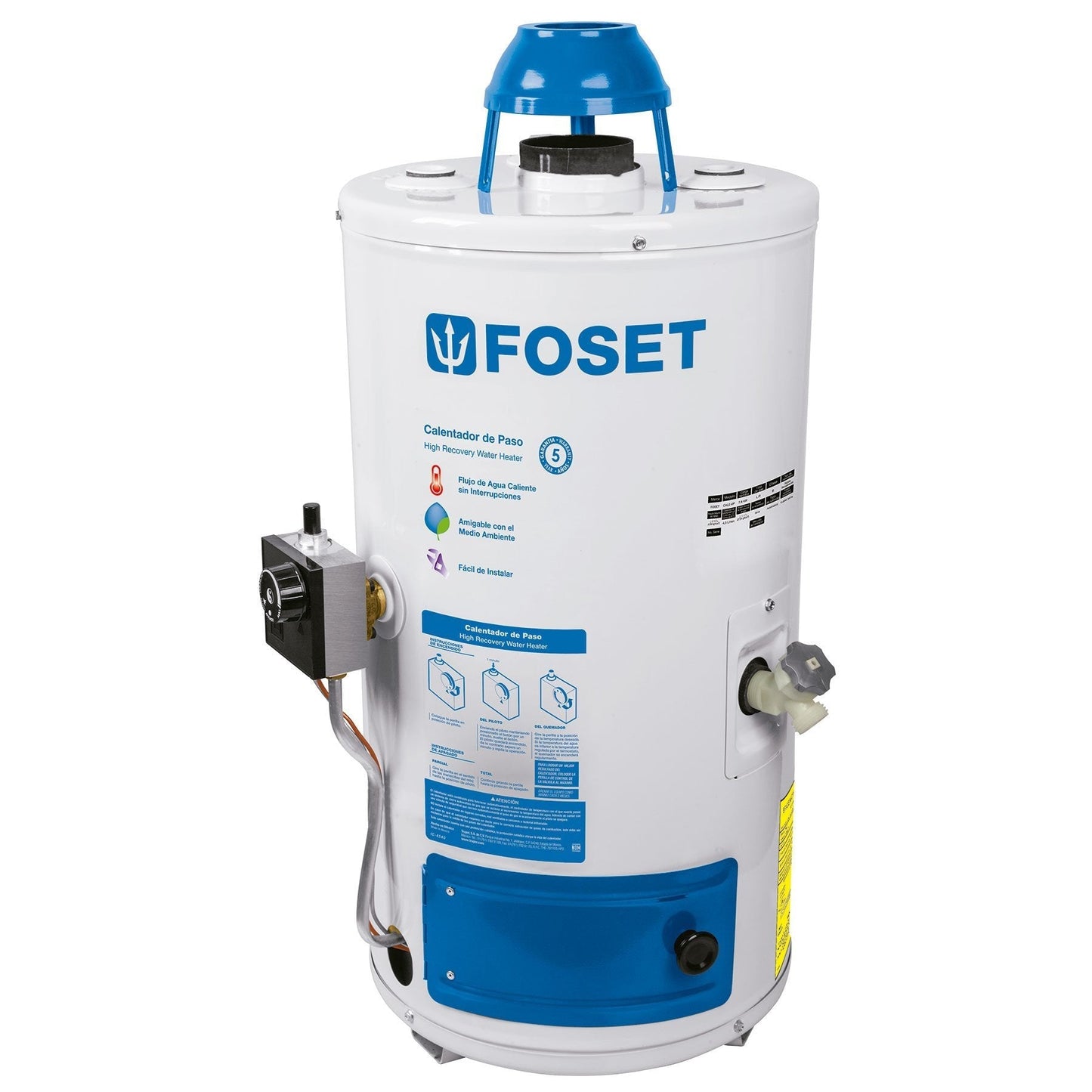Calentador de Paso, 6L, gas LP, 1 servicio