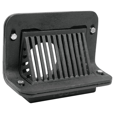 Coladera de hierro de pretil, tubo de 4"
