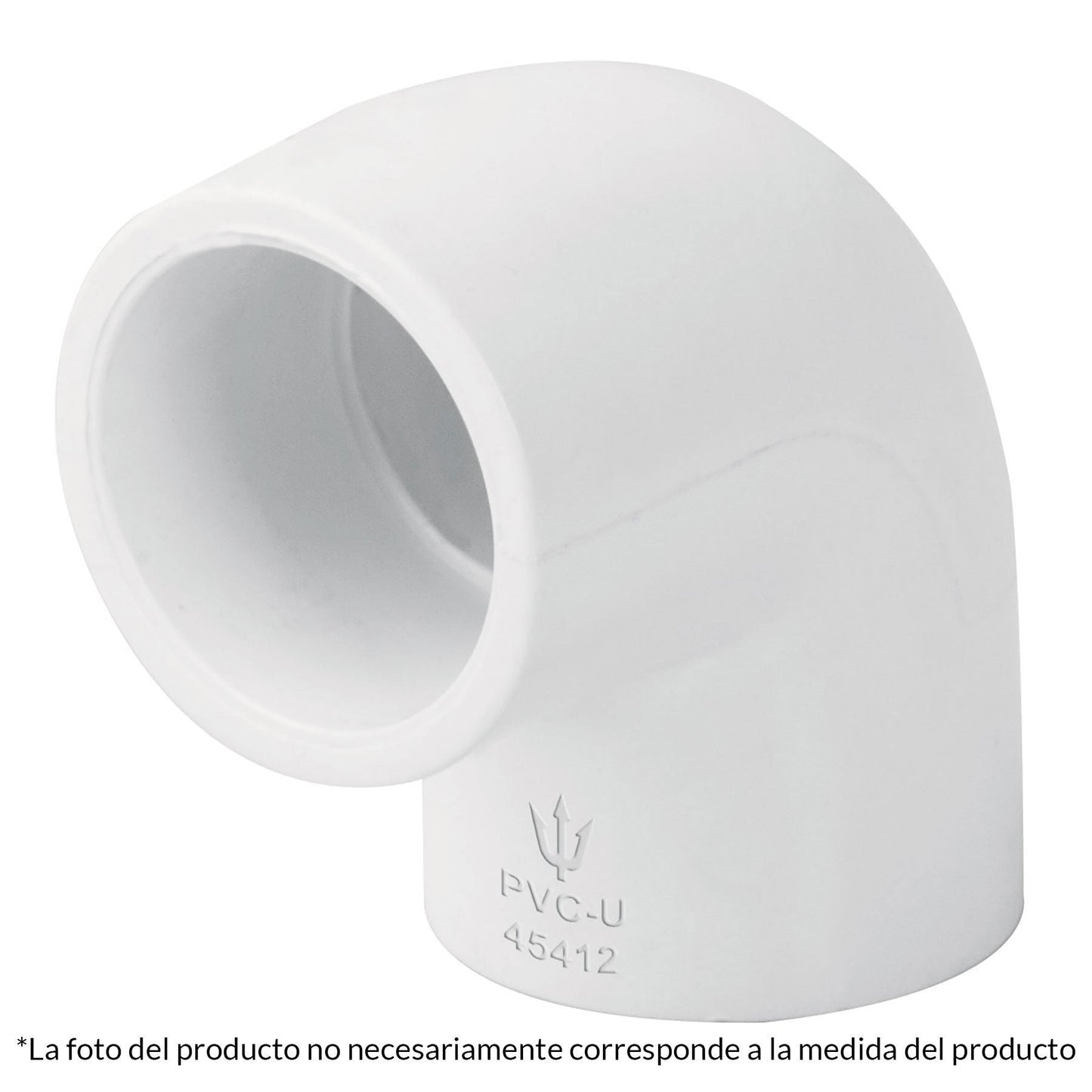 Codo 90° de PVC, 1/2"