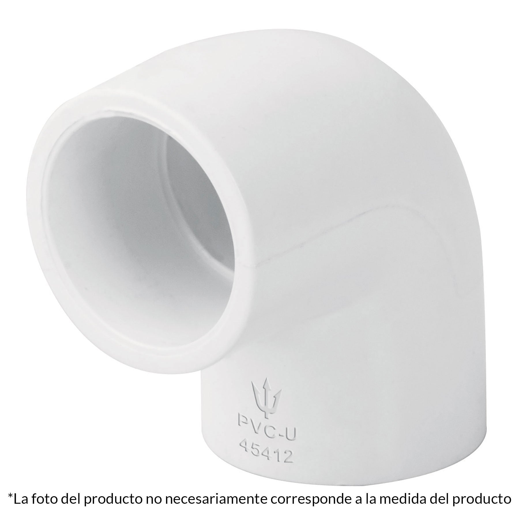 Codo 90° de PVC, 1/2"