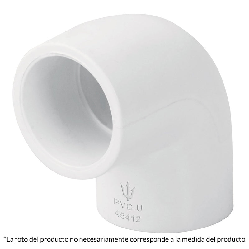 Codo 90° de PVC de 1-1/2", FOSET