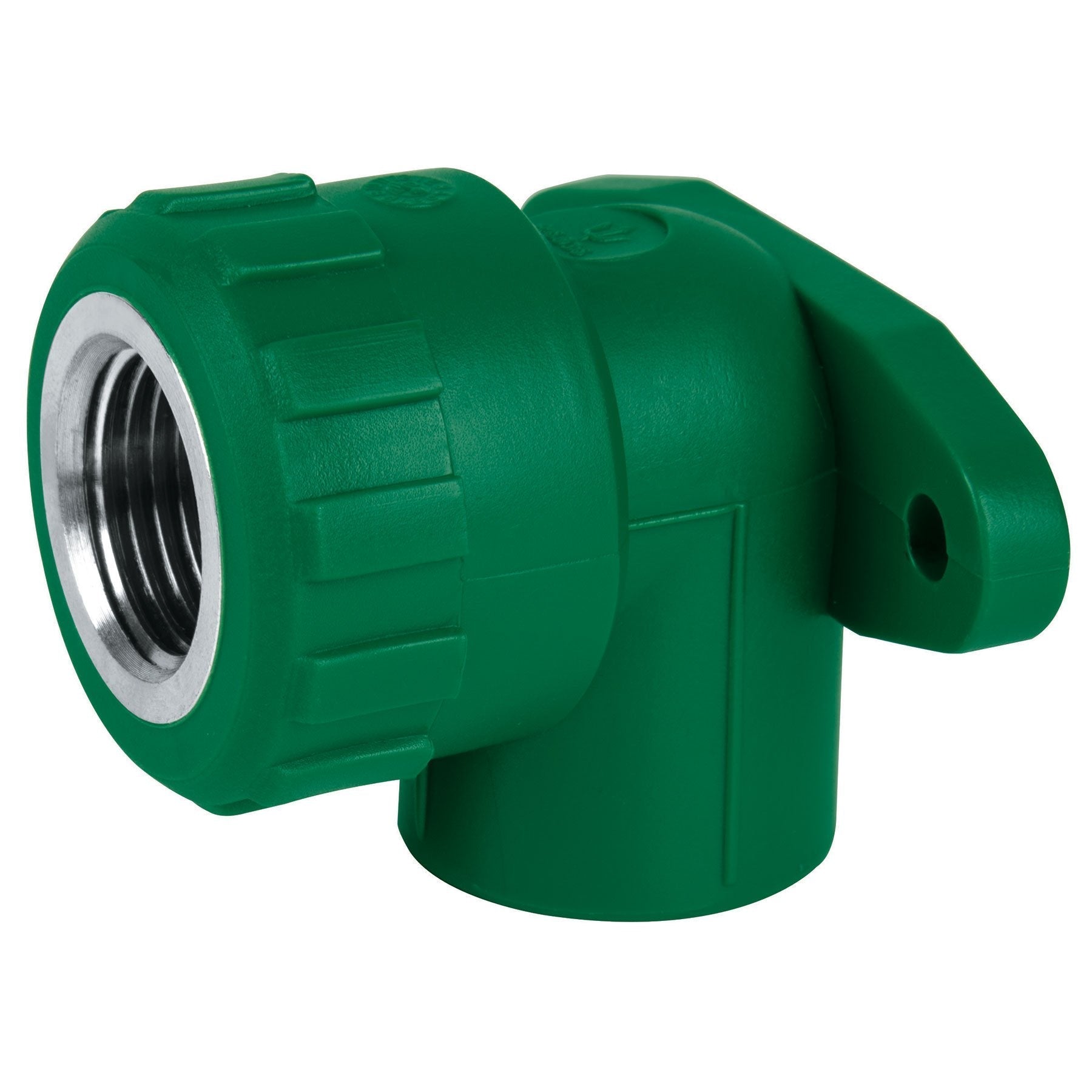 Codo oreja 90° de PPR, 1/2", hembra con inserto
